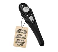 RECAMBIOS DREYMA Mango Olla Presión Compatible con Bra Vitesse Repuesto Válvula Seguridad Control Vapores Tapa Cocina Sustitución Asa Central Adaptable Accesorio Reparación Técnica CO 009907