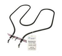 RECAMBIOS DREYMA Resistencia Solera Horno 1500W 220V Compatible con Teka Balay Bosch Medidas 285x265mm Distancia Terminales 54mm Conexion Faston Repuesto Inferior Calor Base HE510 Horno Plus
