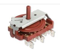 RECAMBIOS DREYMA Selector Horno 5 Posiciones Compatible con Teka Balay Fagor Eje Largo Faston Conmutador Sin Termostato 99511411 Montaje Directo Pro Funcion Grill Ventilador Calor Inferior Superior