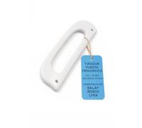 RECAMBIOS DREYMA Tirador Puerta Frigorifico 00483078 483078 Compatible con Balay Bosch Lynx Sustitucion Directa 210x78 mm Distancia Agujeros 175 mm Color Blanco Mango Plastico Repuesto Profesional