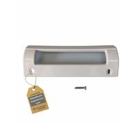 RECAMBIOS DREYMA Tirador Puerta Frigorifico Blanco 197x75 Mm Entre Centros 160 Mm 093613 Compatible Con Balay Bosch LG Montaje Rapido Tornillo Incluido Repuesto Maneta Ergonomica