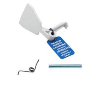 RECAMBIOS DREYMA Tirador Puerta Lavadora Cierre 00168839 Muelle y Eje Compatible con Balay Bosch Lynx Modelos 3TS8220 3TS8944 3TS8927 3TS710 8217 3TS7144 3TS720 Sistema Apertura Montaje Plus