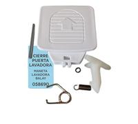 RECAMBIOS DREYMA Tirador Puerta Lavadora Compatible con Balay 058690 Kit Completo con Muelle Resorte Pasador Eje Y Pestillo De Alta Precisión para Reparación De Puertas Rota Lavadora