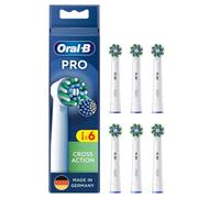 Recambios Oral-B CrossAction, 6 uds, cabezal compatible, blanco, cambio cada 3 meses