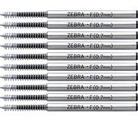 Recambios para bolígrafo de 0,7 mm, paquete de 10 pulgadas f-701 pulgadas (A)