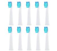 Recambios para Fairywill/Seago,Recambio Cepillo para Fairywill 507/508/515/551/917/959/2011/D1/D3/D7/D8,5pc Cabeza de Cepillo de dientes Cabello Medio Suave (10pc white)