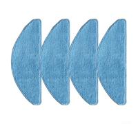 Recambios para mopa Plana para medion X41 SW Microfibra 4 para uds(4 PACK) | Microfibra superabsorbente, compatible para medion X41 SW, para lavado a máquina, para ideal suelos para madera y laminados