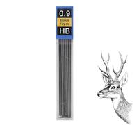 Recambios para portaminas - Juego de recambio para mineda de 6 cm, mina corredera de material de grafito, paquete de 12 piezas de repuesto duraderas con núcleo resistente | Recambios de lápices de