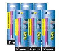 Recambios Pilot para bol grafos de tinta de gel borrables Frixion Fashion Surtidos, paquete de 6 x 3 (77336)