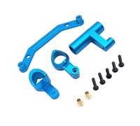 Recambios Rc Para MJX 7303 1/7 Mejoras De Metal Control Remoto Coche Reemplazo Dirección Delantera Componente Piezas Conjunto RC Coche(Blue)
