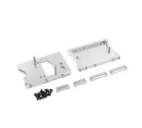 Recambios Rc Para MN D90 D91 D96 Para MN98 99S Viga Trasera La Caja Dirección Cabina Metálica Mejorada Vehículos Control Remoto(Silver)