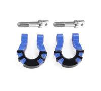 Recambios Rc Para Traxxas Para TRX4 Para Axial Para SCX10 1/10 2 Uds Parachoques Anillo En D Gancho Remolque Rojo Rescate Coche Trepador Control Remoto Piezas Mejora(Blue)
