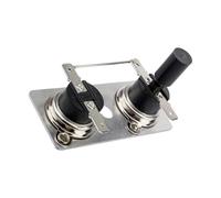 Recambioss - Calentador de agua | Interruptor térmico 120 V para calentador de agua, botón de sustitución del encendedor de 120 V con termostato para caravanas de camping