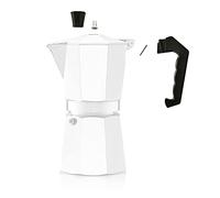 Recambioss Moka Mango Pomo - Repuesto Asa Recambio Cafetera 1/2/3/6/9 Tazas (6 Tazas) Negro