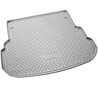 Recambo Alfombrilla de Goma Maletero Coche, Alfombra Maletero para Mercedes Clase GLK | X204 | año 2008 2015 | ajuste perfecto con borde | color gris