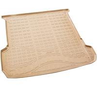 Recambo Alfombrilla de Goma para Maletero Apta para Audi Q7 II, 7 Asientos | Tipo 4M | año de fabricación a Partir de 2015 | Ajuste Borde | Beige