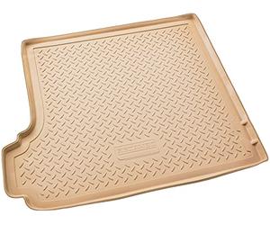 Recambo Alfombrilla de Goma para Maletero Apta para BMW X3 | Tipo E83 | año 2003 2010 | Ajuste Borde | Beige