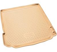 Recambo Alfombrilla de Goma para Maletero Apta para BMW X5 | Tipo E70 | año 2006 2013 | Ajuste Borde | Beige