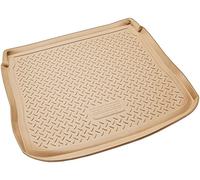 Recambo Alfombrilla de goma para maletero de calidad prémium apta para VW Tiguan 5N | 2007 2016 | para suelo estándar | ajuste perfecto con borde | color beige
