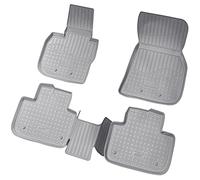 Recambo Alfombrillas de goma 3D, Alfombras Coche, Alfombra Coche compatibles con BMW X3 G01 F97 | año de fabricación a partir de 2017 > | ajuste perfecto | con borde | gris