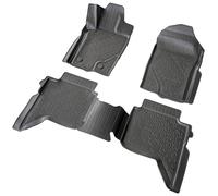 RECAMBO Alfombrillas de goma 3D aptas para Ford Ranger T6.2 a partir de 2022, borde 3D alto, antideslizantes, sin olor, fáciles de limpiar, estables