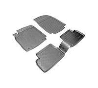 Recambo Alfombrillas de goma 3D aptas para Nissan Micra | K12 | año de fabricación 2003 2010 | ajuste perfecto + borde