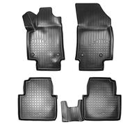 Recambo Alfombrillas de goma 3D aptas para Opel Crossland X, año de fabricación a partir de 2017, ajuste perfecto con borde