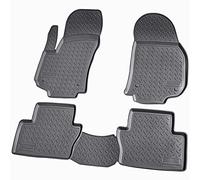 Recambo Alfombrillas de goma 3D aptas para Opel Zafira B, año de fabricación 2005 2014, ajuste perfecto con borde