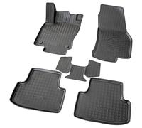 RECAMBO Alfombrillas de goma 3D aptas para Seat Ateca KH7 a partir de 2016, borde 3D alto, antideslizantes, sin olor, fáciles de limpiar, estables