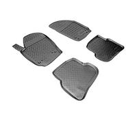 Recambo Alfombrillas de goma 3D aptas para Seat Ibiza 6J, año de fabricación 2008 2017, ajuste perfecto con borde