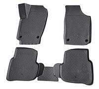 Recambo Alfombrillas de goma 3D aptas para VW Polo | 6R / 6C | año de fabricación 2009 2017 | ajuste perfecto con borde | Alfombras para Coche
