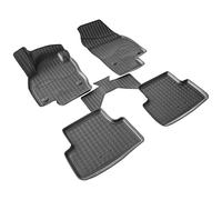 RECAMBO Alfombrillas de goma 3D aptas para VW T-Cross C11 a partir de 2018, borde 3D alto, antideslizantes, sin olor, fáciles de limpiar, estables