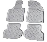 Recambo Alfombrillas de Goma 3D compatibles con Audi A3 8P Sportback Cabrio | 2003 2013 | Alfombrillas de Goma para Coche | Ajuste Borde | Gris
