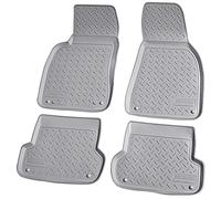 Recambo Alfombrillas de goma 3D compatibles con Audi A4 | B6, B7, 8E | 2000 - 2008, Limo, Avant | Alfombrillas de goma | Ajuste perfecto | con borde | gris