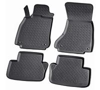Recambo Alfombrillas de goma 3D compatibles con Audi A4 B8 8K | B9 8W | Limo Avant | a partir de 2007> | Alfombrillas de goma para coche | Ajuste perfecto | con borde | negro