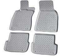 Recambo Alfombrillas de Goma 3D compatibles con Audi A6 4F C6 Limo Allroad Avant 2004 2011 | Alfombrillas de Goma | Ajuste Borde | Gris