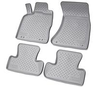 Recambo Alfombrillas de Goma 3D compatibles con Audi Q5 SQ5 8R | 2008-2017 | Alfombrillas de Goma para Coche | Ajuste Borde | Gris