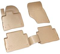 Recambo Alfombrillas de Goma 3D compatibles con Audi Q7 | Tipo 4L | año 2005 2015 | Alfombrillas de Goma para Coche | Ajuste Borde | Beige