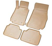 Recambo Alfombrillas de goma 3D compatibles con BMW Serie 1 | tipo F20 F21 | año 2011 2019 | alfombrillas de goma para coche | ajuste perfecto | con borde | beige
