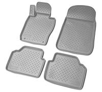 Recambo Alfombrillas de Goma 3D compatibles con BMW Serie 3 E90 E91 Limo Touring años 2005 2012 | Alfombrillas de Goma | Ajuste Borde | Gris