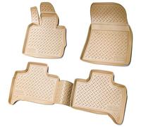 Recambo Alfombrillas de Goma 3D compatibles con BMW X5 E53 | BJ 1999-2006 | Alfombrillas de Goma para Coche | Ajuste Borde | Beige