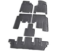 Recambo Alfombrillas de Goma 3D compatibles con Chrysler Voyager | GK GY RG | 7 plazas | año 2000 2007 | Alfombrillas de Goma para Coche | Ajuste Borde | Color Negro