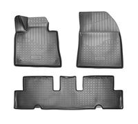 Recambo Alfombrillas de Goma 3D compatibles con Citroen C4 Grand Picasso II | 2013 2018 | Alfombrillas de Goma | Ajuste Borde | Color Negro