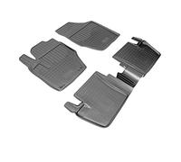 Recambo Alfombrillas de Goma 3D compatibles con Citroen C4 | Tipo N B7 | año 2010 2018 | Alfombrillas de Goma para Coche | Ajuste Borde | Color Negro