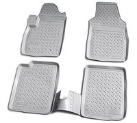 Recambo Alfombrillas de goma 3D compatibles con Fiat Panda | Tipo 169 | año 2003 2012 | Alfombrilla Coche Goma, Alfombra Coche, Esterilla Coche | ajuste perfecto | con borde | gris