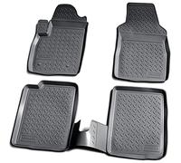 Recambo Alfombrillas de Goma 3D compatibles con Fiat Panda | Tipo 169 | año 2003 2012 | Alfombrillas de Goma para Coche, Ajuste, Borde | Color Negro