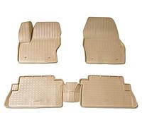 Recambo Alfombrillas de Goma 3D compatibles con Ford Kuga II | DM2 | año 2013 2019 | Alfombrillas de Goma para Coche, Ajuste Borde | Beige