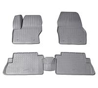 Recambo Alfombrillas de goma 3D compatibles con Ford Kuga II | DM2 | año 2013 2019 | alfombrillas de goma para coche, ajuste perfecto, con borde | gris