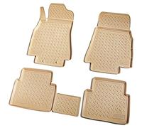 Recambo Alfombrillas de Goma 3D compatibles con Mercedes Clase A | W169 | 2004 2012 | Alfombrillas de Goma para Coche | Ajuste Borde | Beige