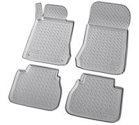 Recambo Alfombrillas de goma 3D compatibles con Mercedes Clase E | W210 | S210 | 1995 2002 | Alfombras Coche Goma | Alfombra Coche | ajuste perfecto | con borde | gris